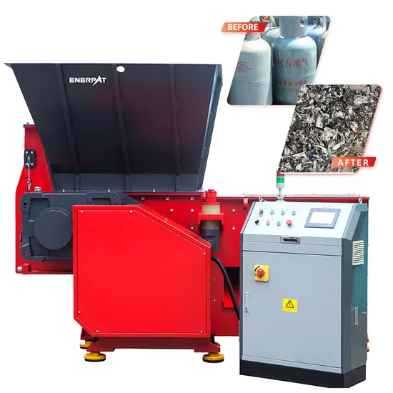 Good Quality Single Shaft Gas Tanks Crusher