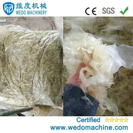 Waste Plastic HDPE PP Container Bottle Barrel Drums Regrind Recycling Washing Machine Plant