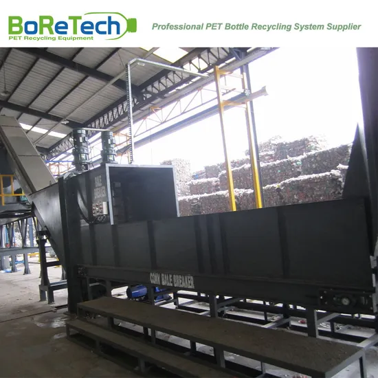 Bale Breaker with CE for Pet Bottle Recycling Washing Line
