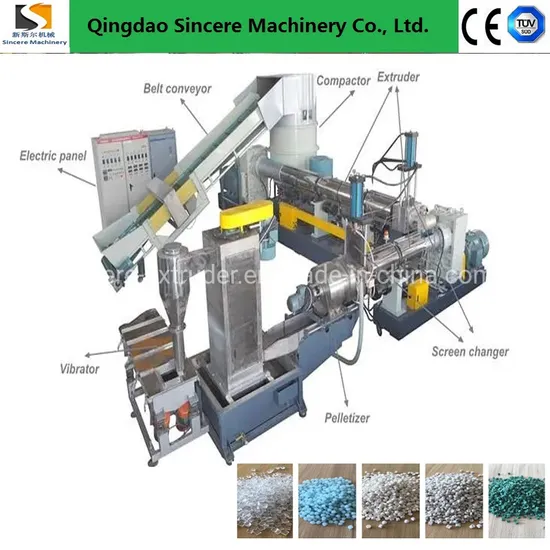 Pelletizer for Plastic Film/Pipe Recycling