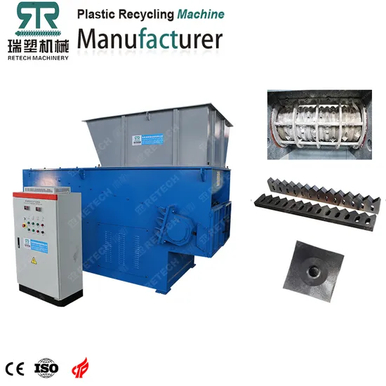 Wood Pallet Shredder Plastic Lumps Recycling Machine Single Shaft Shredder