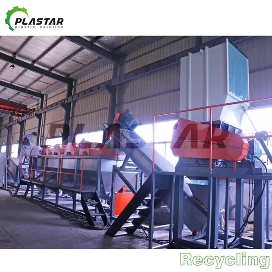 Wasted Recycled Plastic Pet Bottle Flake Washing Recycling Machine
