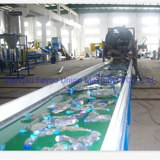 1000kg/H Pet Bottle Crushing Washing Drying Recycling Line