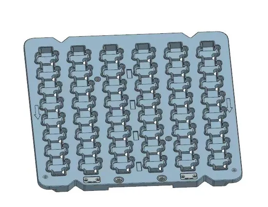 Pcabs Big Plastic Injection Mould for Tray Overmold with Metal