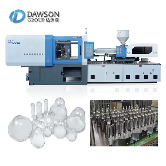 Open Top Jar Candy Snack Bucket Pet Preform Production Injection Molding Machine