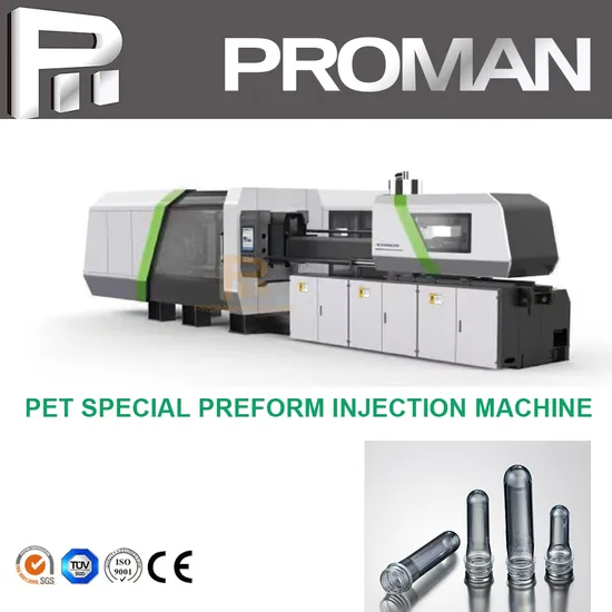 Energy Saving Horizontal Hot Filling Pet Preform Injection Molding Machine 480 Tons Low Noise