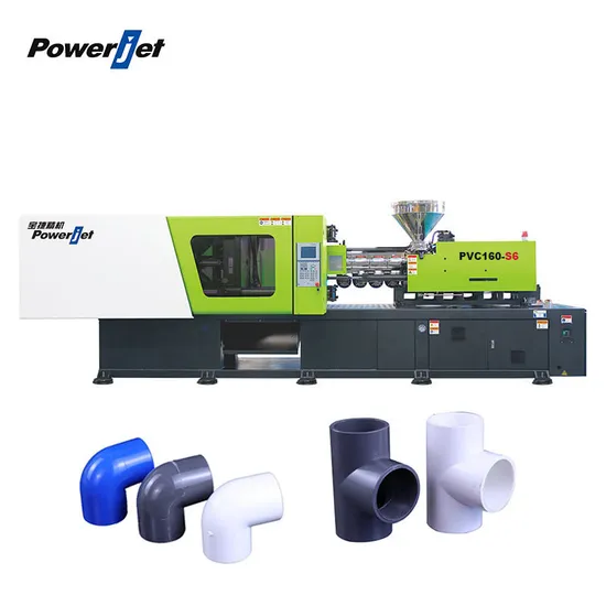 Powerjet 160t 160 Ton PVC Plastic Injection Molding Machines for Pipe Fittings