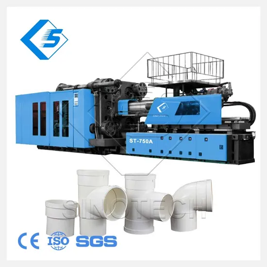 Horizontal 380ton PVC UPVC Electric Conduit Pipe Fitting Plastic Injection Moulding Molding Making Machine for Cross 45/90 Deg Long Elbow