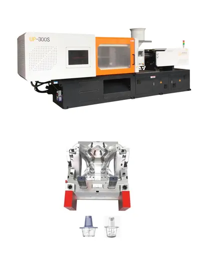 Industrial Plastic Machine Parts with Fitting Pipe System up-300t