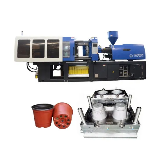 Haichen Indoor Plants Round Planter Flowerpots Making Injection Molding Machine Price
