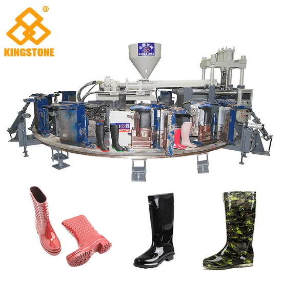 Automatic Rotary PVC One Color Two Color Wellington Boots Making Machine