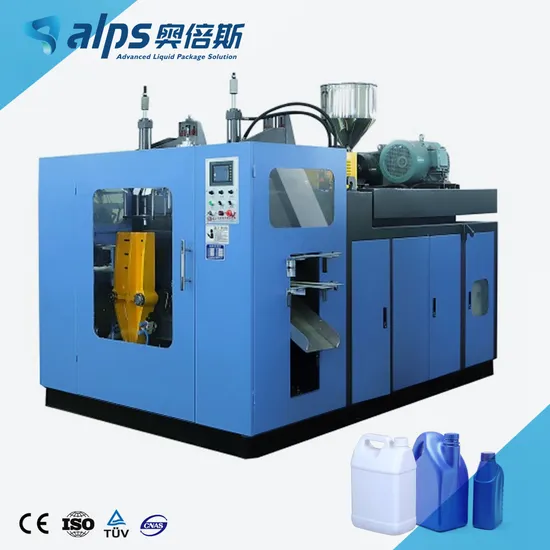 Plastic Drum Kettle Jerrycan Blowing Production Making Extrusion Blow Molding Machines Price Lubricant Engine Oil Shampoo Detergent Liquid 1L 5L 10L 25L Bottle