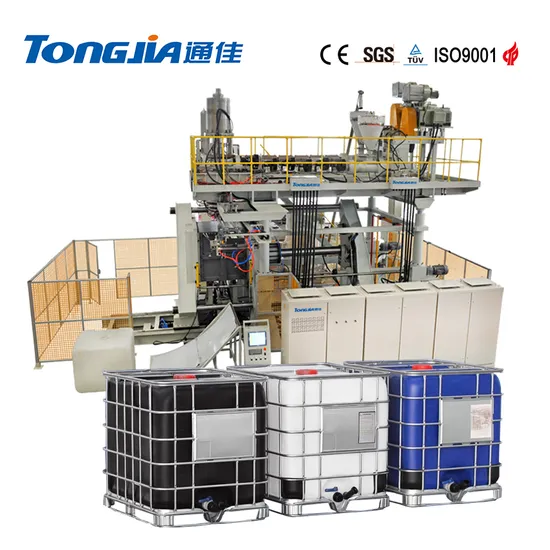 ISO 1000L-2000L Plastic IBC Water Tank Chemical Storage Blow Molding Machine