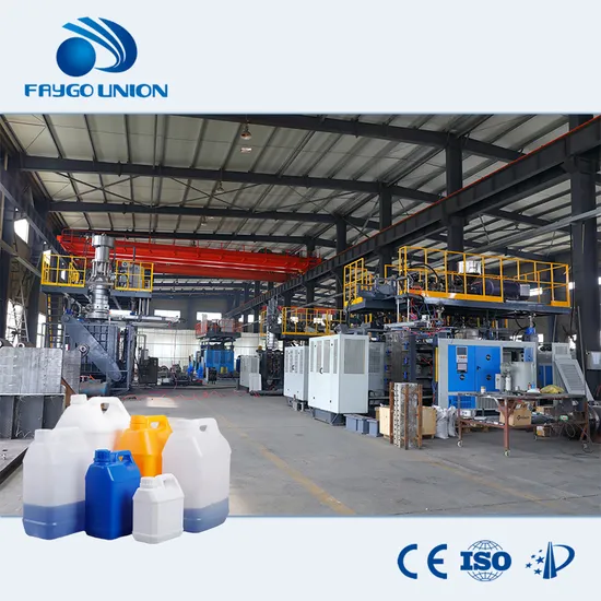 Chinese Hot Sale 1.5 2.5L PE Soy Sauce Vinegar Condiment Barrel Blowing Moulding Machine with Servo Motor