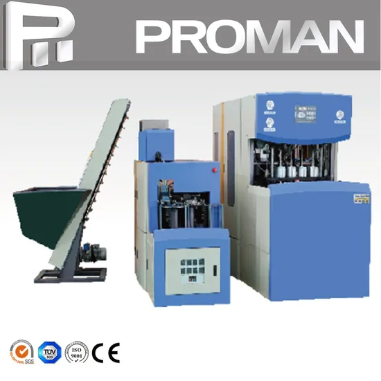 High Speed 4 Cavities Semi Automatic Plastic Pet Bottle Blowing Machines