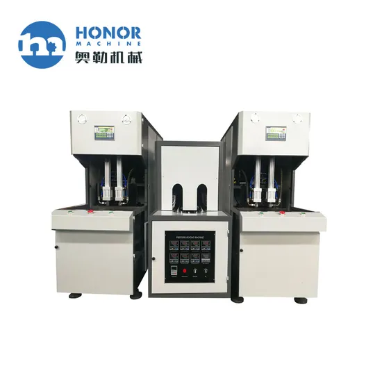 Customized Mold 2 Cavity Semi Automatic Pet Mineral Water Bottle Blowing Machine Making Machine
