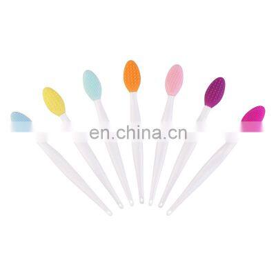 Silicone Lip Scrubber Blackhead Remover Facial Kit for Women Nose Cleansing Brush