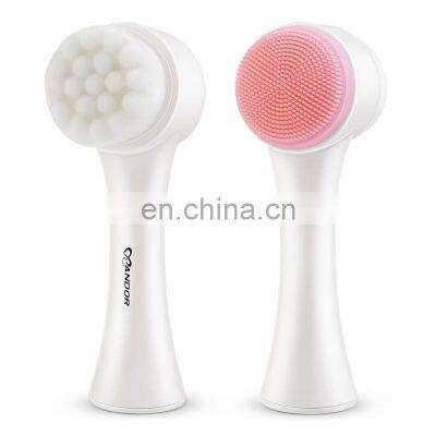 Andor Korean Facial Cleansing Brush With Silicone Massage Brushes Skin Care