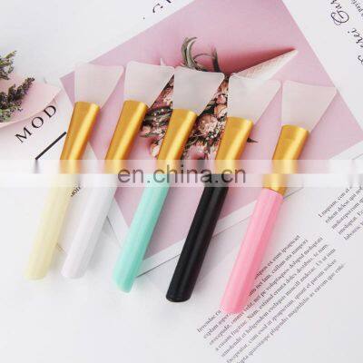 Private Label Handle Silicone Facial Face Mask Makeup Brushes masker maquillage diy mask tool soft silicone face mask brush