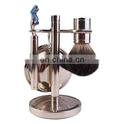 Andor 100% Pure Badger Shaving Brush Set Wholesale Safety Razor With Stand and Soap Bowl