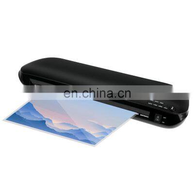 Photo Paper 2 Rollers Office Automatic 230mm Width Photo 3 In 1 Laminator Hot Cold Laminator Machine