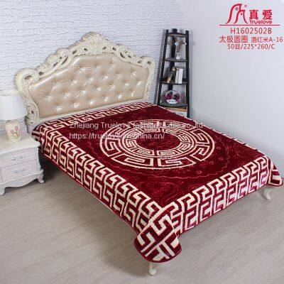 truelove animal floral korean 3d mink polyester raschel winter soft bed throw blanket