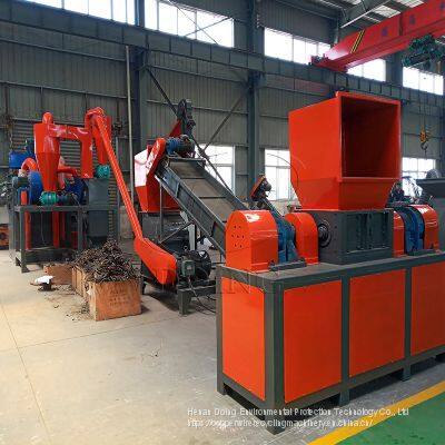 Copper aluminum radiator scrap recycling plant Radiator recycling machine for recycling waste air conditioner radiators