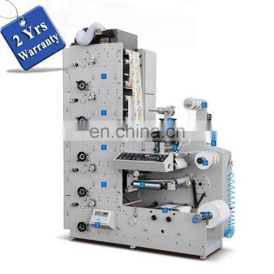 UTR320-5 5 Five Color Automatic LED UV Oven Autoadhesive Sticker Flexo Printing Machine, Self Adhesive Bear Wine Label Printer