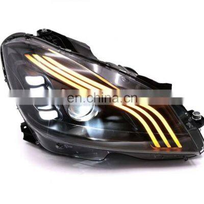 Upgrade to full led maybach style headlamp headlight front lamp light for mercedes benz c class W204 head lamp 2011-2014