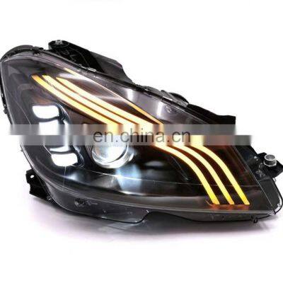 Hot upgrade to full led maybach style headlamp headlight front lamp light for mercedes benz c class W204 head lamp 2011-2014