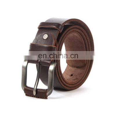 Genuine Buffalo Grain Leather Belt For Men wholesale Top Grain Retail Premium Quality Pure Cow OEM AND ODM