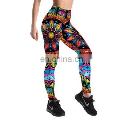 2020 Latest style Leggings sublimation printing Legging Women Calf-Length White Pants Black Casual Capri's Hot Elastic Legging