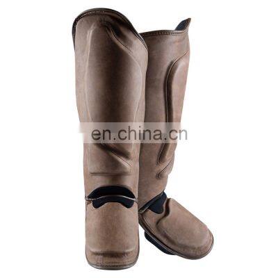 Muay Thai Synthetic Leather kick boxing Shin Guards Martial arts High Quality Shin Guards