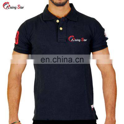 custom logo 100 % Cotton Polo Shirts for men
