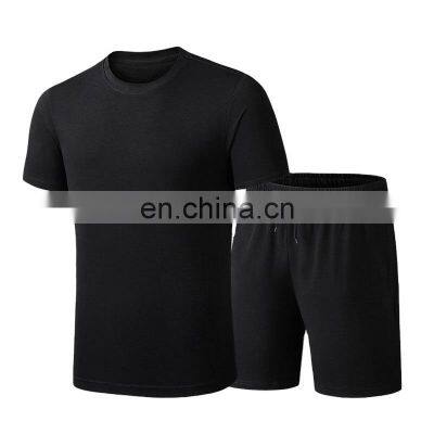 Men Sports Fitness Cycling Underwear Short Sleeve T Shirt Shorts Sets Men Short Johns Gym Jogging