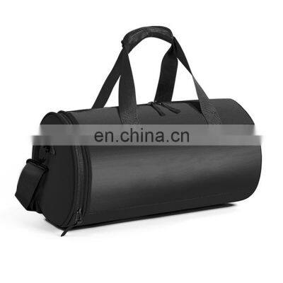 Large Capacity Sport Cylinder Gym Tote Shoulder Crossbody Travel Duffle Bag for Fitness