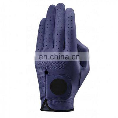 High quality full Leather palm plain soft cabretta players training golf gloves