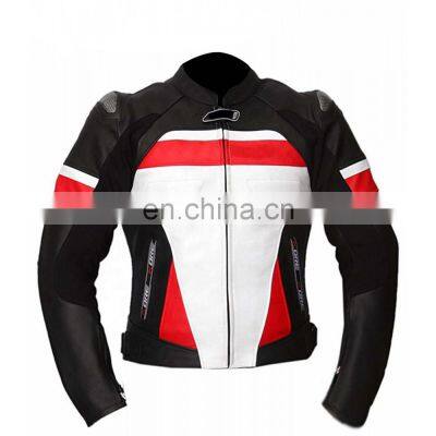 Custom Design 100 % Cowhide Leather Motor Bike Safety leather racing Jacket