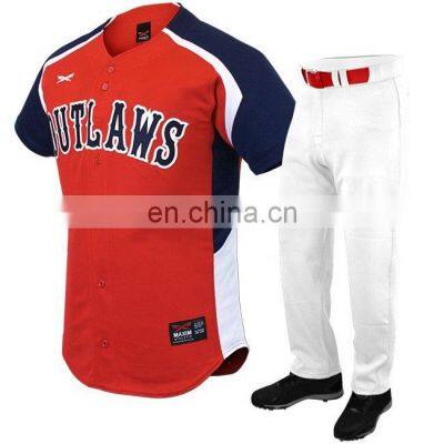 New latest custom design printed baseball uniform Baseball uniforms
