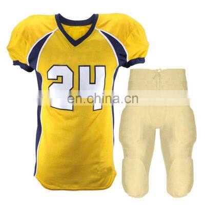 Quick Dry Best Quality Custom Logo And Sublimation Printing American Football Deal Package Uniform 20 pcs