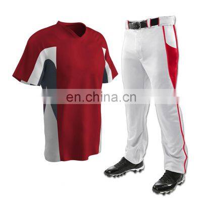 sublimation striped baseball jersey shirts custom printing 100% polyester baseball uniform