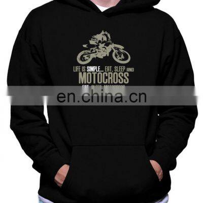 High quality black hoodie jacket biker printed hoodies sweatshirts