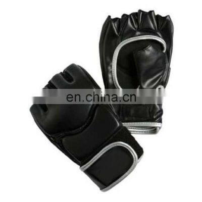 High quality wholesale custom logo boxing mma half finger gloves ufc fighting mma gloves guantes training gloves