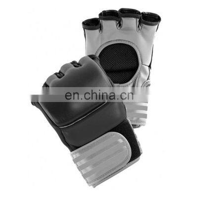Adult Cheap Custom Fighting Half Finger Boxing Gloves Grappling MMA Muay Thai UFC Sparring