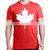 Canadian Flag Customized Logo Printed Combed Lint free 100% Cotton T-shirt For Men