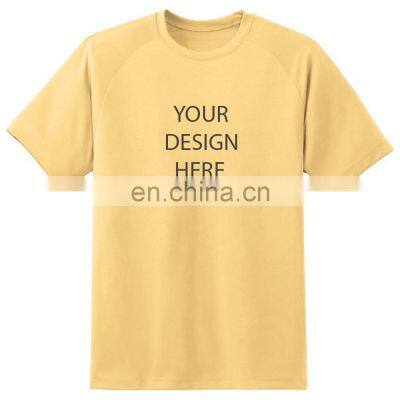 Beige Custom plain cotton jersey T-shirt for men, high quality T shirts