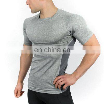 2022 New Men's T Shirt Slim Fit Short Sleeve Custom Muscle Fitted Sports Gym T Shirt Wholesale Men's Fitness