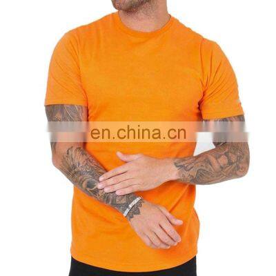 Mens Muscle Fit sport Elastic Gym Organic Bodybuilding Fitness Short Sleeve Fashion T-shirt