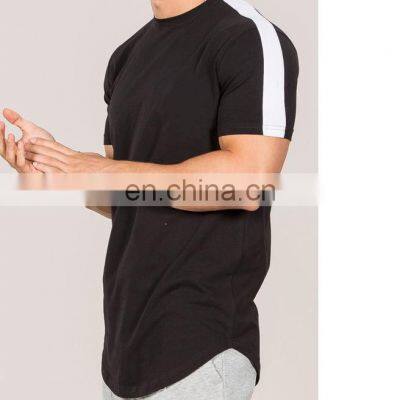 Custom Gym Clothing Muscle High Quality New Arrival 2022 Scooped Bottom T Shirts High Quality T-shirt For Men