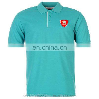 100% cotton Polo shirt for mens with custom embroidered logo